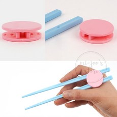 미주니상점 단계별 조절 젖가락 교정젓가락 왼손용, 핑크