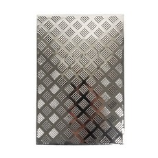 WPL D12 1/10 RC 자동차 업그레이드 부품 후면 트렁크 커버 스키드 플레이트 안티 슬립 보드 장식 플레이트 액세서리, 은