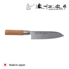 [사타케] 노슈 마사무네 너트브라운 산토쿠식도 다용도 일본 식도 칼 japan, 단품