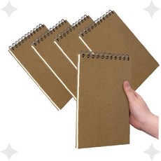 크라프트지 스케치 드로잉 노트 화가 일러스트 만화 연습장 휴대 간편 미술 작업, 상세페이지 참조, 드로잉북 5p세트