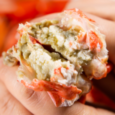 수율프리미엄 구룡포 자숙 연지홍게, 1박스, 정품 일반 2kg 5-8미