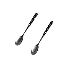 명성 블랙 동그라미 티스푼 2P, 1개