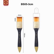 ABM 배경붓 백붓 3cm 미술용 전문 붓 서예 붓 수채화 붓 1개