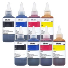 INK-MAN 佳能電動兼容無限濾器打印機無限額外墨水, C900D 100ml 4色 2套（兼容佳能）, 8瓶