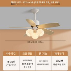 STAY 전등실링팬 방등 거실등 조명실링팬, 1개, 42 듀얼 컨트롤 A
