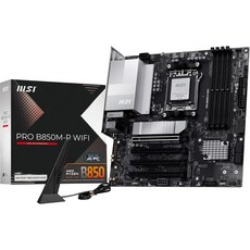 MSI PRO B850M-P WiFi 마더보드 ATX - AMD Ryzen 900080007000 프로세서 AM5 DDR5 메모리 부스트8200+ MTs OC PCIe 5.0