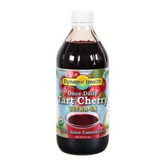 다이내믹 헬스 타르트 체리 주스 콘센트레이트 Dynamic Health Organic Tart Cherry Juice Concentrate - Montmorency Tart Ch, 473ml, 1개