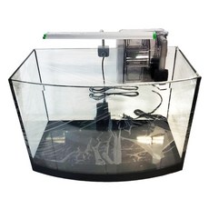 宣龍 1.3尺海灣缸 39公分玻璃魚缸 (39x22x26.5cm) 磨光邊海灣缸 孔雀魚缸 套缸, 1個, 宣龍1尺3 (缸39公分+燈+外掛)