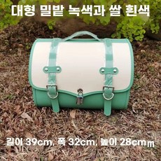 탑박스 블랙 배달통 방수 가방 수납 바이크리어백 클래식, 1, O. 대형 사이즈 밀밭 녹색베이지색 풀페이
