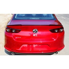 【車王汽車精品百貨】 All New Mazda3 全新馬3 馬自達3 三段式 亮黑 刀鋒款 尾翼 導流板 定風翼, 1個