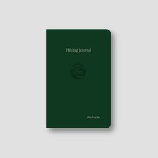 [웍스라이프] 하이킹저널(Hiking Journal), 1개, 그린우드(Green Wood)