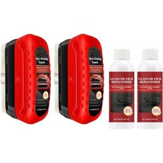 젤몰스 유리 클리너 - 오토 윈도우용 클린 디그리저가 포함된 전문가용 윈드실드 브러시 오일 필름과 코팅을 쉽게 제거합니다. 선명도와 가시성 향상, 젤몰스 유리 클리너 오토 윈도우용 클린 디그리저가 포함, 1개