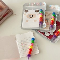 아이러브 미니 노트 선물세트 구디백 생일 문구세트 학용품 단체 학원 판촉물, 1세트, P0053 미니노트선물세트