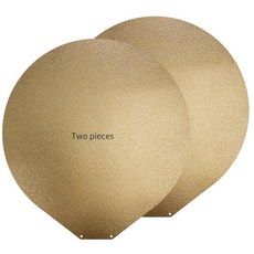 아마존평점4.5+ 미국출고 162201 3팩 PEI 빌드 플레이트 330x330mm 양면 텍스처 프린트 베드 Qidi X Max 3 Getch A30 Pro Neptun, 2, round 270mm