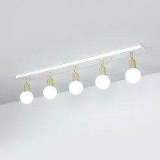 토탈맘모스 글로브 5등 천장등 주방등, 주광색(램프포함)