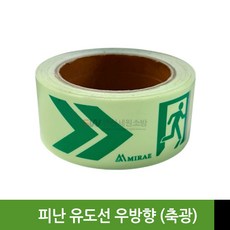 야광/축광 한글/영어/중국어 피난 유도선(테이프) 방향, 우방향, 1개