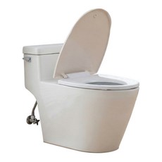 LVAI 무소음 성인 변기 커버, 1개, 화이트