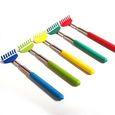 안테나 효자손 스테인레스 등긁개 접이식 등마사지 안테나효자손 대나무효자손 휴대용효자손, 랜덤