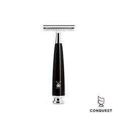 CONQUEST 德國 MUHLE RYTMO R226SR 三件式傳統刮鬍刀，封閉式刀頭設計，安全舒適，展現個人品味, 1個, 1