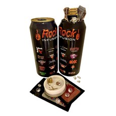 Rock Infusion Energy Diversion Safe 클래식 락앤롤 캔 세이프 라지 473.2ml(16온스) 사이즈 보안 미끼 보관함 12.7cm(5인치) 비밀 수