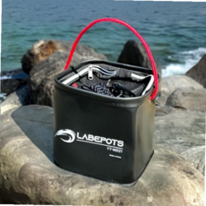 미끼보관함 낚시 두레박 미끼통 밑밥통 소형 보조가방 YT-WD21, 형광오렌지