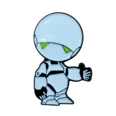 마빈 금속뱃지 우울증로봇 은하수를여행하는히치하이커를위한안내서 갤럭시가이드 SF 소설 영화 굿즈 핀뱃지