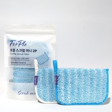 포플 스크럽 미니 - 극세사 다용도 청소 스펀지, 2개