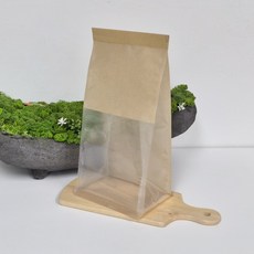 틴타이 각대봉투 종이 봉투 크라프트 소 50매 스탠드창봉투 베이커리, 1개, 50개입