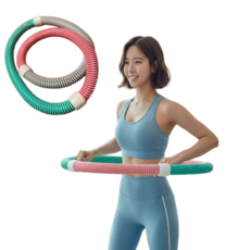 다온리빙 다이어트 지압 스프링 훌라후프, 혼합, 1개, 1kg