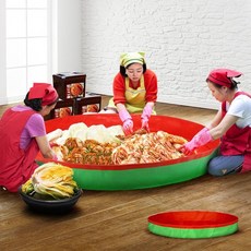 120cm 김장 매트 다용도 비닐 철 다라 대야 김치 버무리noah