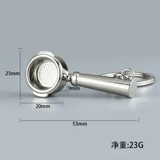 커피 키체인 라떼 파우더 해머 바닥 없는 손잡이 카페 바 미니 소형 소형 펜던트 기념품 에스프레소 액세, 한개옵션1, 25 1pcs, 1개