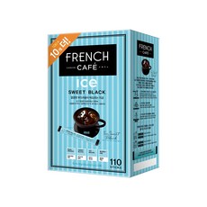 FRENCH CAFE 柔和混合型甜黑咖啡粉隨身包, 6g, 1盒, 110條