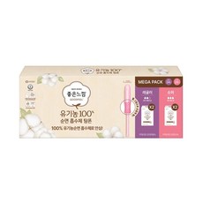 좋은느낌 유기농순면 탐폰 48개 (레귤러12x2 슈퍼12x2) 코스트코 체내형 생리대, 1박스, 1세트