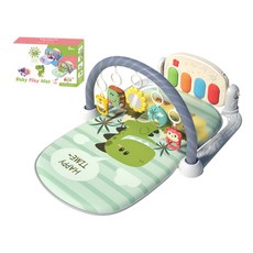 寶寶遊戲地墊 恐龍樂園鋼琴健身架 0個月以上適用 尺寸 73x53x44cm, 恐龍樂園-2個布藝掛件, 1套