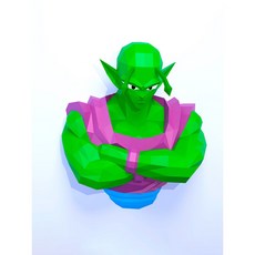 비브랜드 드래곤볼 피콜로 팔짱 벽지 장식 70cm 종이 공예 만들기 DIY 키트 페이퍼토이 페이퍼크래프트