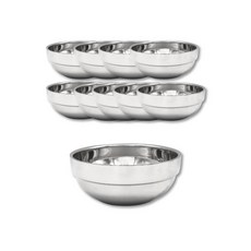 오모리 복층 스테인리스 그릇(14cm), 10개, 14cm, 스텐그릇