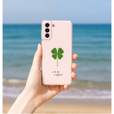 푸드클로버 네잎클로버 투명 메세지 코팅카드, 10개, 항상좋은일만가득하세요(봉투포함:황금봉투)