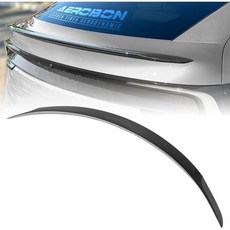 에어로본 프리프레그 드라이 카본 파이버 트렁크 스포일러 2025년 2026년 테슬라 모델 Y 준퍼 리어 (퍼포먼스 스타일), 광택 마감