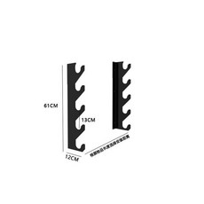 바벨 정리대 원판랙 크로스핏 보관대 수납 꽂이, 블랙 5층 5개수납가능, 1개, 1kg