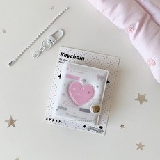 Hisocute 相冊掛件, 粉白愛心
