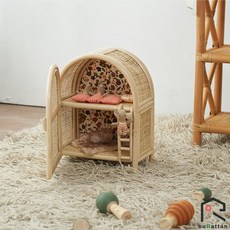 ouRattan 窩籐 籐編兒童玩具櫃/化妝品櫃(附小梯子) - 印尼產地工廠直營, 1個