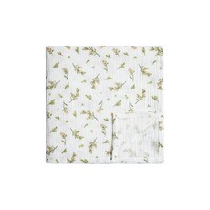 Meracorallo 모슬린 포대기 담요 100% 면 속싸개 부드럽고 통기성이 좋은 랩 남아 및 여아용 크림 158562, 꽃#1