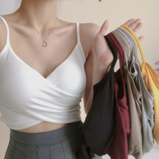 당일발송 얼린토마토 임산부 브라탑 브이넥 나시브라