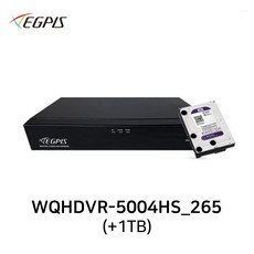이지피스 WQHDVR-5004HS_265(+2TB) 500만화소 고화질 CCTV 4채널 하이브리드 DVR 녹화기 AHD/TVI/CVI/SD 52만화소 겸용