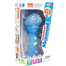 코끼리 토끼 동물모양 어린이음악마이크 멜로디장난감 완구, 1개