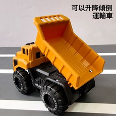 DIU 兒童超大號仿真滑行工程車挖掘機翻斗車耐摔玩具, 1個, 中號慣性翻斗車:如圖