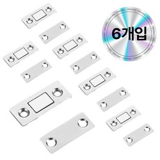 스톤락 무타공 문열림 방지 자석 도어캐치 6P, 1세트
