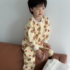 [5+1] 루키즈 국내제작 체크실내복 상하세트 아기내복 아기실내복 간절기 봄 여름 가을 겨울