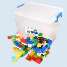 4살 호기심자극 놀이동산 교육용 레일블록 지능개발 어린이 구슬장난감 회전타워