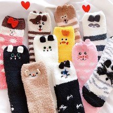 따듯한 겨울 캐릭터 수면양말 남녀공용 패션 방한용품 15종 (포장박스 포함)
